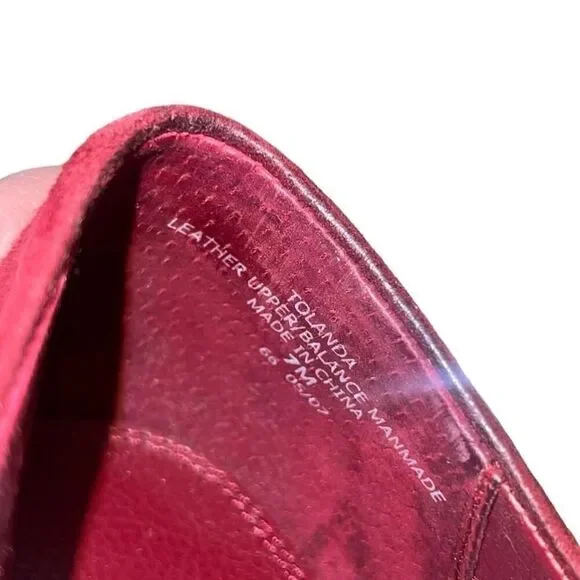 Women's Liz Claiborne Red Suede Tassel Loafers Size 7M - Picture 6 of 8